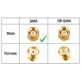 thumbnail image 2 of 4Pcs RG316 Cable Jumper SMA Macho Una SMA Macho Extensión de Antena WiFi RF Coaxial Cable Coaxial Adaptador Puente (100cm), 2 of 6