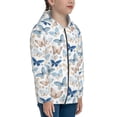 thumbnail image 5 of Rocae Butterfly for Zip Up Hoodies for Teen Sweatshirt with Hood-Small, 5 of 6