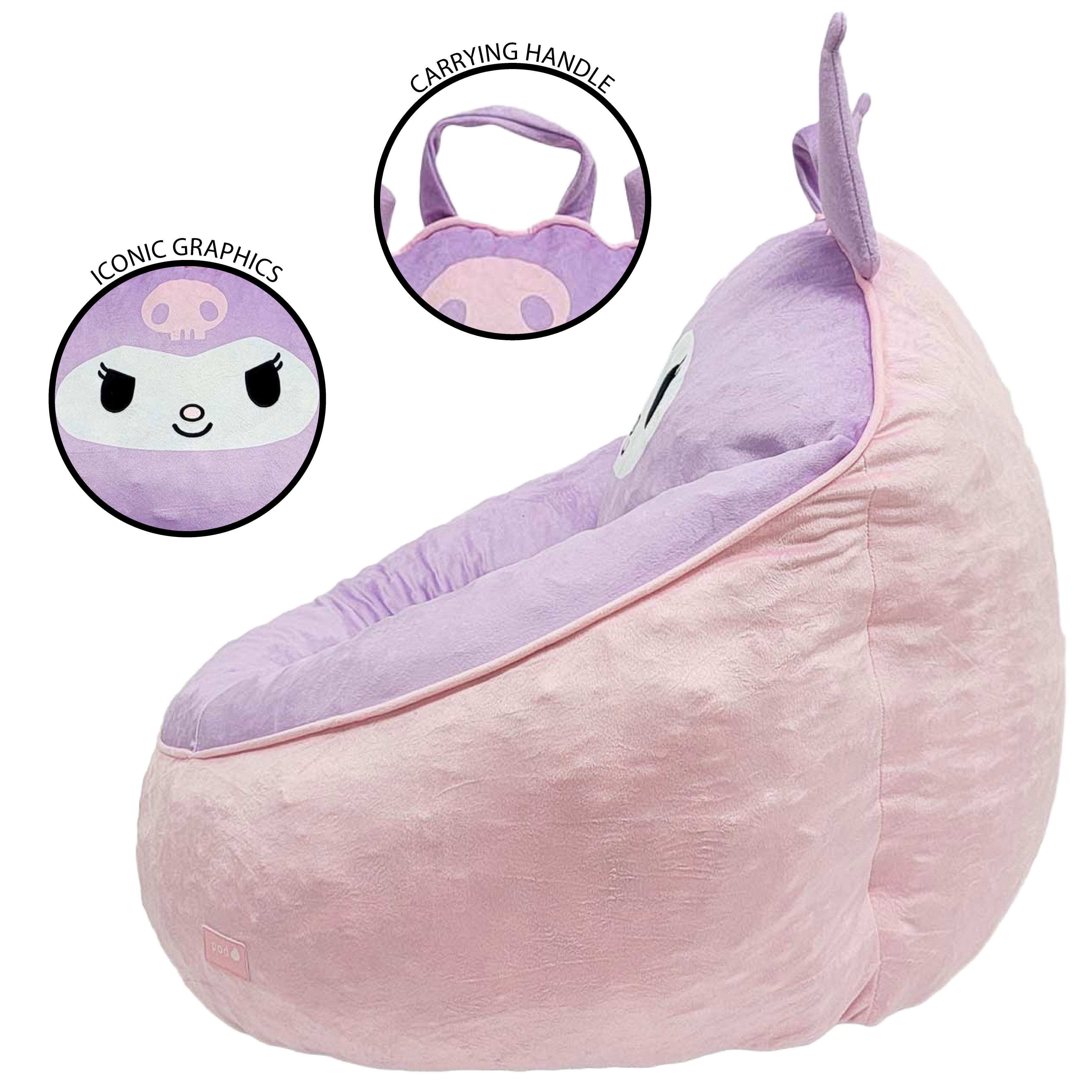 Hello Kitty Friends Kuromi Kids Compressed Foam Bean Bag Chair