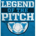 thumbnail image 2 of Soccer Player Legend of the Pitch Boys Kids T Shirt Tees Tops Teen Brisco Brands XS, 2 of 6