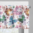 thumbnail image 5 of Ambesonne Butterfly Valance & Curtain, Floral Vibrant Ethnic, 55"x36", Multicolor, 5 of 6