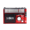 thumbnail image 2 of Bocina Bluetooth Portátil Radio AM/FM con X-BASS, Carga Solar y Lámpara de Emergencia Rojo. LINK BITS RD-233, 2 of 2