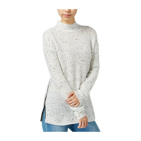 Leather Trim Sweater - bar III Womens Faux-Leather Trim Knit Sweater