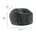 thumbnail image 6 of Bean Bag Chairs, 40 inch Minky Gunmetal Memory Foam Lounger, Grey Lazy Sofa Chairs,Polyester Memory Foam Bean Bag Chairs, Furniture Primary Living Space Bean Bag Chairs & Lazy Sofa Chair 40 inch Mink, 6 of 7
