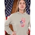 thumbnail image 2 of 4Th Of July Flag Spray Hoodie Women -Image by Shutterstock, Female 3X-Large, 2 of 4