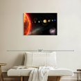 thumbnail image 2 of Elephant Stock Distant Solar System Wall Art - Horizontal Canvas Wall Art - Living Room Wall Decor - Astronomy & Space Canvas - Black And Orange Decor - 30" x 20", 2 of 8