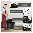 thumbnail image 6 of Mop Bucket with Wringer on Wheels - 21 Quart Floor Cleaning - Black - Separate Dirty/Clean Water System - Home & Office Use, 6 of 9
