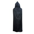 thumbnail image 3 of HPO Reversible Hooded Cape Costume for Adult Men, Black and Purple, 3 of 7