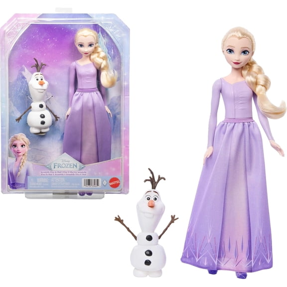Disney Frozen Arendelle Elsa Fashion Doll with Olaf Snowman Figure