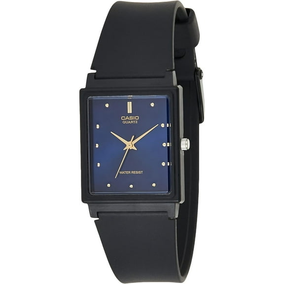 MQ38-2A Men's Rectangular Resin Band Casual Blue Dial Analog Watch