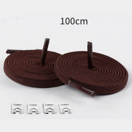 

1Pair Flat Shoe Laces No Tie Lazy Trainers Sneaker Shoelaces For Adults Kids New