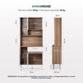 thumbnail image 4 of Alacena Rack de Cocina con 6 Puertas y 1 Cajón Color Blanco Estantes para Microondas, Café y Trastes blanco, 4 of 8