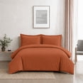 thumbnail image 1 of Swift Home Ensemble housse de couette unie ultra douce, Très grand lit, Cannelle, 1 of 6