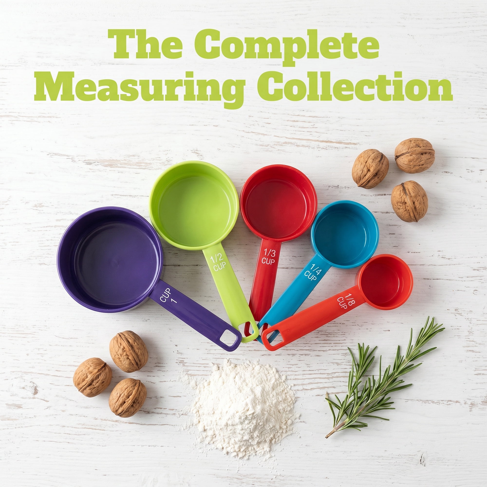 Unique Bargains Durable Plastic Measuring Spoons Set for Cooking Colorful-A 5Pcs