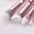 thumbnail image 3 of 10-Piece Professional Makeup Brush Set with Carrying Bag for Foundation, Eyebrows, Eyeshadow, Beauty Tools, Cosmetics, Fashion 15PCS brown, 3 of 3