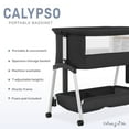 thumbnail image 6 of Dream On Me Calypso Portable Bassinet with Wheels, Black, 6 of 8