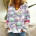 thumbnail image 2 of Idoravan Fall Cardigans for Women Women's Casual Cardigan Button Christmas Printed Fashion Jacket Top, 2 of 5