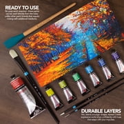 Daler-Rowney Georgian Oil Paint Studio Set + Free Brush, Assorted Colors, 38ml, 10 Pieces