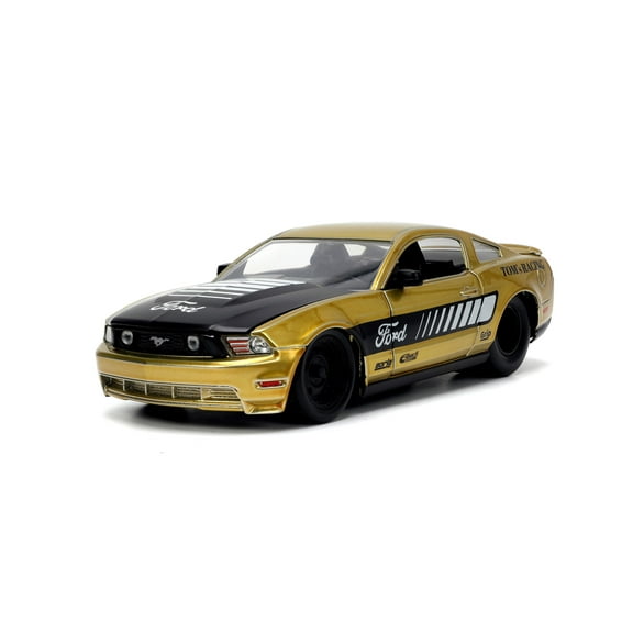 Big Time Muscle 1:24 2010 Ford Mustang GT Die-Cast Car, Toys for Kids and AdultsGold(Selections May Vary)