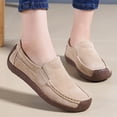thumbnail image 5 of Purcolt Womens Faux Suede Loafers Dressy Casual Round Toe Slip On Boat Shoes Comfort Thick Soft Sole Flats Shoes for Walking Work Office, 5 of 8