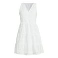 thumbnail image 2 of Time and Tru Women's and Women's Plus Cotton Blend Tiered Eyelet Dress, Sizes XS-4X, 2 of 2