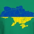 thumbnail image 3 of CafePress - Ukraine Flag And Map Dark T Shirt - Men's Classic Graphic Cotton T-Shirt, 3 of 4