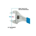thumbnail image 6 of CHANNELLOCK 8-inch CODE BLUE WideAzz Adjustable Wrench, Precise 1.5-inch Wide Mouth Slim Jaw Capacity (8SWCB), 6 of 12