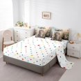 thumbnail image 3 of jejeloiu Colorful Cute Flower 7-Piece Twin Bedding Sets Kids,Kawaii Pet Animal Cat Bedding Comforter Set,Reversible, 3 of 7