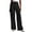 Black, variant on Women's Wide Leg High Waisted Dress Work Pants Business Casual Pants With Pockets for Everyday Style