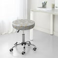 thumbnail image 4 of Uemuo Daisies Flowers Pattern Round Bar Stool Seat Covers Washable Stool Cushion Slipcover Elastic Bar Chair Covers-14 inch, 4 of 7