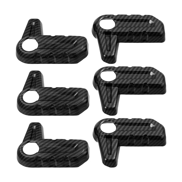 Cubierta de manija de interruptor de extracción de techo rígido Unique Bargains para Jeep Wrangler JL JLU 2018-2023 6 piezas negro