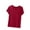 Red, variant on Fall Saving! HVOBTTY Women's Short Sleeve Pajama Top, Pajama Top for Women, Women's Fashion Casual Solid Color Short Sleeve Round Neck Lightweight T Shirt Black, M