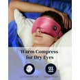 thumbnail image 5 of Heated Eye Mask for Dry Eyes - Silk Cordless Warm Eye Compress Moist Heat, FSA HSA Eligible, Eye Heating Pad for Stye Treatment, Tired Eyes, Sleep, Travel, Washable, Rechargeable, Pink, 5 of 10