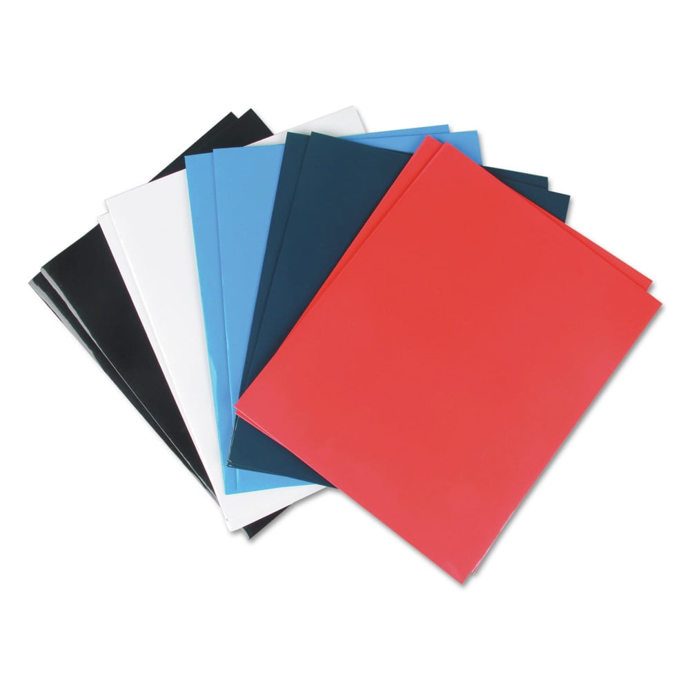 Laminated Cardboard Paper 2-Pocket Folder - Assorted (25/Pack)