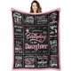 thumbnail image 1 of LHSHID Daughter Birthday Gifts Birthday Gifts Blankets for Daughter Happy Birthday Gifts for Daughter Adult from Mom Unique Daughter Birthday Gifts Ideas Throw Blanket 40"x50", 1 of 6