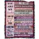 thumbnail image 1 of LHSHID Bonus Daughter Gifts Bonus Daughter Blanket Step Daughter Birthday Gifts from Stepmom Stepdad Mothers Day for Stepdaughter Throw Blankets 60"x80", 1 of 6