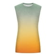 thumbnail image 4 of Xysaqa Men's Fashion Gradient Muscle Tank Tops, Mens Gym Bodybuilding Running Athletic T-Shirts Summer Beach Sleeveless Workout Shirt for Men S-3XL, 4 of 4