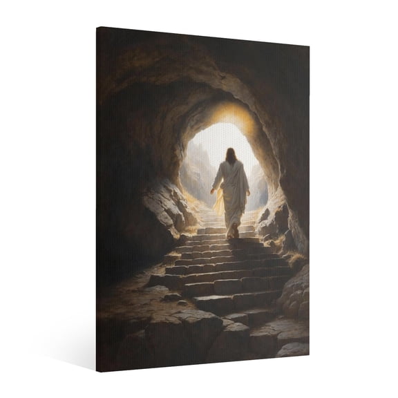  Vintage Framed Jesus Canvas Wall Art Christian Religious Poster Print Picture Home Decor Gallery Wall Painting Decoration Living Room Bedroom Church Prayer Room Ready to Hang