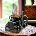 thumbnail image 2 of Handcrafted Truck Coffee Mug, Semi-Truck Coffee Mugs, Big Rig Brew Mug, Funny Truck Mug, Truck Driver Gifts for Men, Gift for Trucker, Companion for Coffee Lovers on the Go (Black), 2 of 5