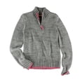 thumbnail image 1 of Suéter de punto de cable Aeropostale para mujer, gris, pequeño, 1 of 1