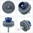 thumbnail image 3 of 2 afiladores de cuchillas para cortacésped de doble capa, afilador de cuchillas para cortacésped resistente al desgaste adecuado para la mayoría de taladros eléctricos o taladros manuales, 3 of 5
