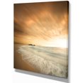 thumbnail image 1 of Designart - Beautiful Brown Beach at Sunset - Large Beach Canvas Wall Art, 1 of 2