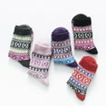 thumbnail image 4 of Luxalzxs 5 Pairs Womens Vintage Socks Winter Soft Warm Cold Knit Wool Socks, 4 of 5