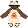 thumbnail image 3 of Inktastic My First Thanksgiving with Football Turkey Boys or Girls Long Sleeve Baby Bodysuit, 3 of 5