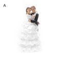 thumbnail image 2 of Dserhfy Wedding Couple Doll Romantic Adorable Resin Fine Workmanship Weeding Couple Figurines Cake Topper for Party, 2 of 8