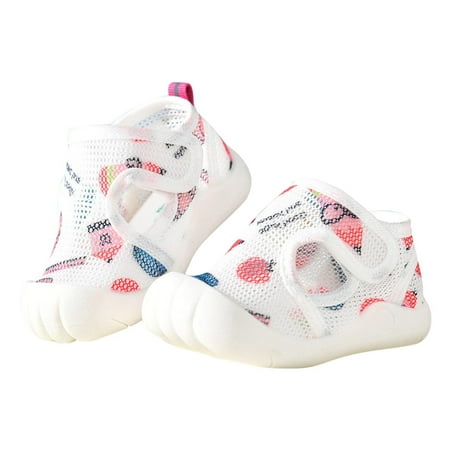 

HaiMao Baby Toddler Girls Boys Shoes Lightweight Breathable for Non-Slip Infant First Walking Shoes Clearance Outdoor Toddler Sneakers Pink 0 Years