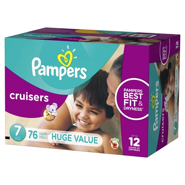 Pampers Cruisers Diapers Size 7 76 count - Walmart.com - Walmart.com