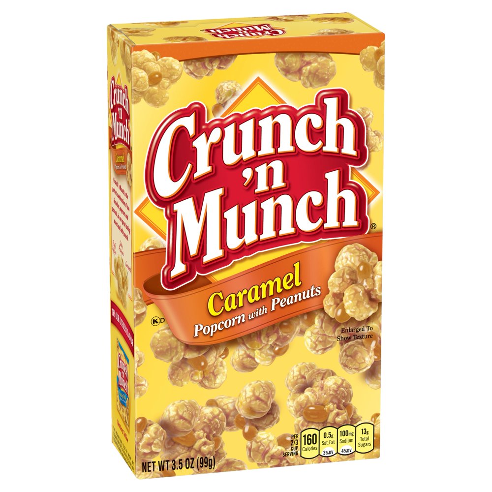 Crunch 'n Munch Caramel with Peanuts Popcorn, 3.5 oz
