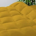 thumbnail image 2 of Oversized Queen 1 PC Comforter And 2 Pillowcase Solid Golden Luxury Premium Collection Microfiber Fill Lightweight Duvet Insert Box Stiched Quilted Fluffy Soft All Season Cooling Comforters, 2 of 7