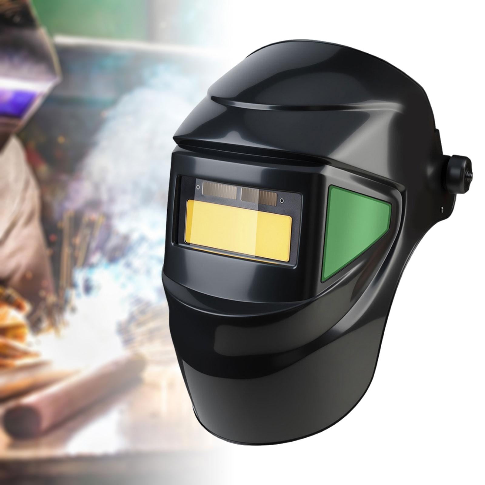 JISADER Solar Powered Automatic Light Welding Mask 180 Flip Front Welder Face Shield